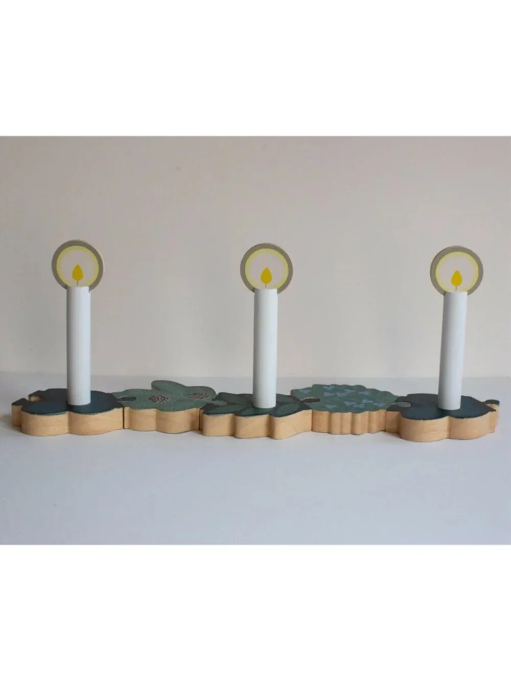 Advent Wreath NWT – Double-sided Advent to Christmas Wooden Wreath Set